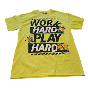 Neon Yellow Graphic T-Shirt with Minions